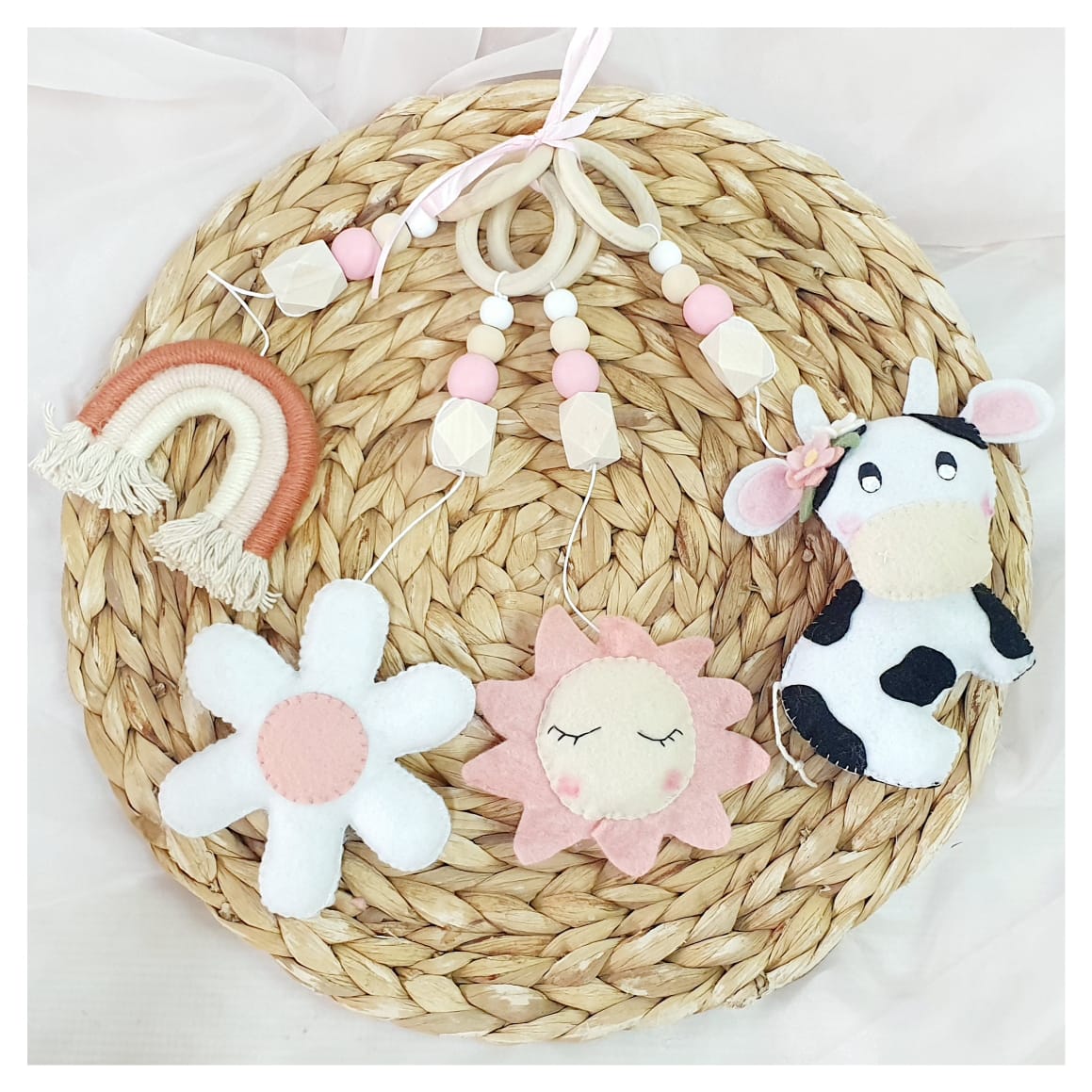 Daisy Cow Dangle Set
