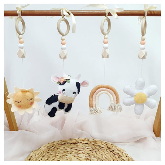 Daisy Cow Dangle Set