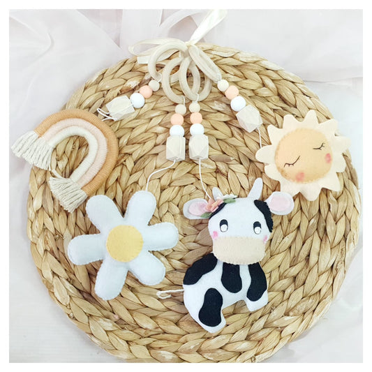 Daisy Cow Dangle Set