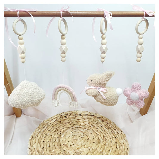 Boucle Daisy Bunny Play Gym Dangle Set