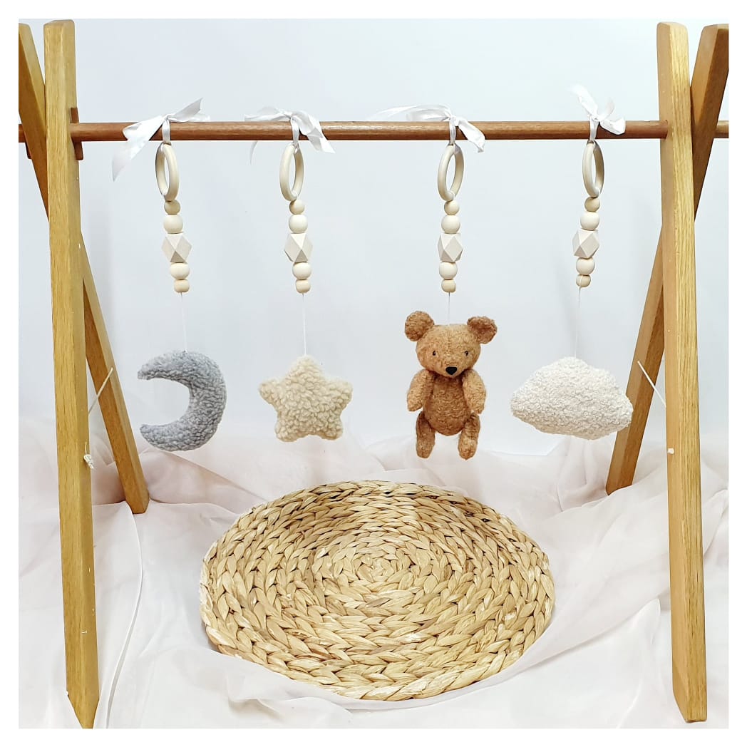 Boucle Dreamy Bear Play Gym Dangle Set