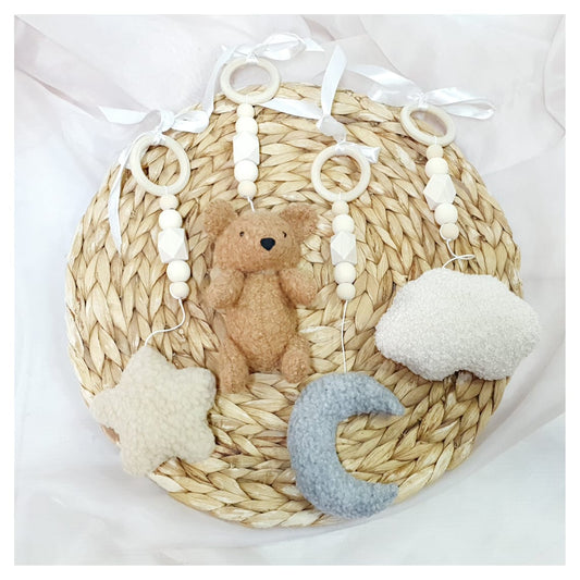 Boucle Dreamy Bear Play Gym Dangle Set