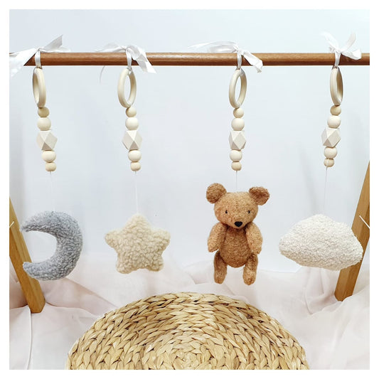 Boucle Dreamy Bear Play Gym Dangle Set