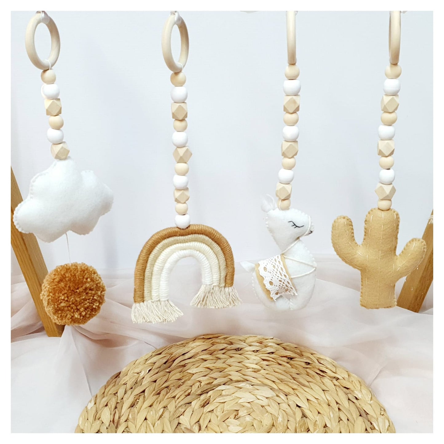 Lama & Pom Pom Dangles