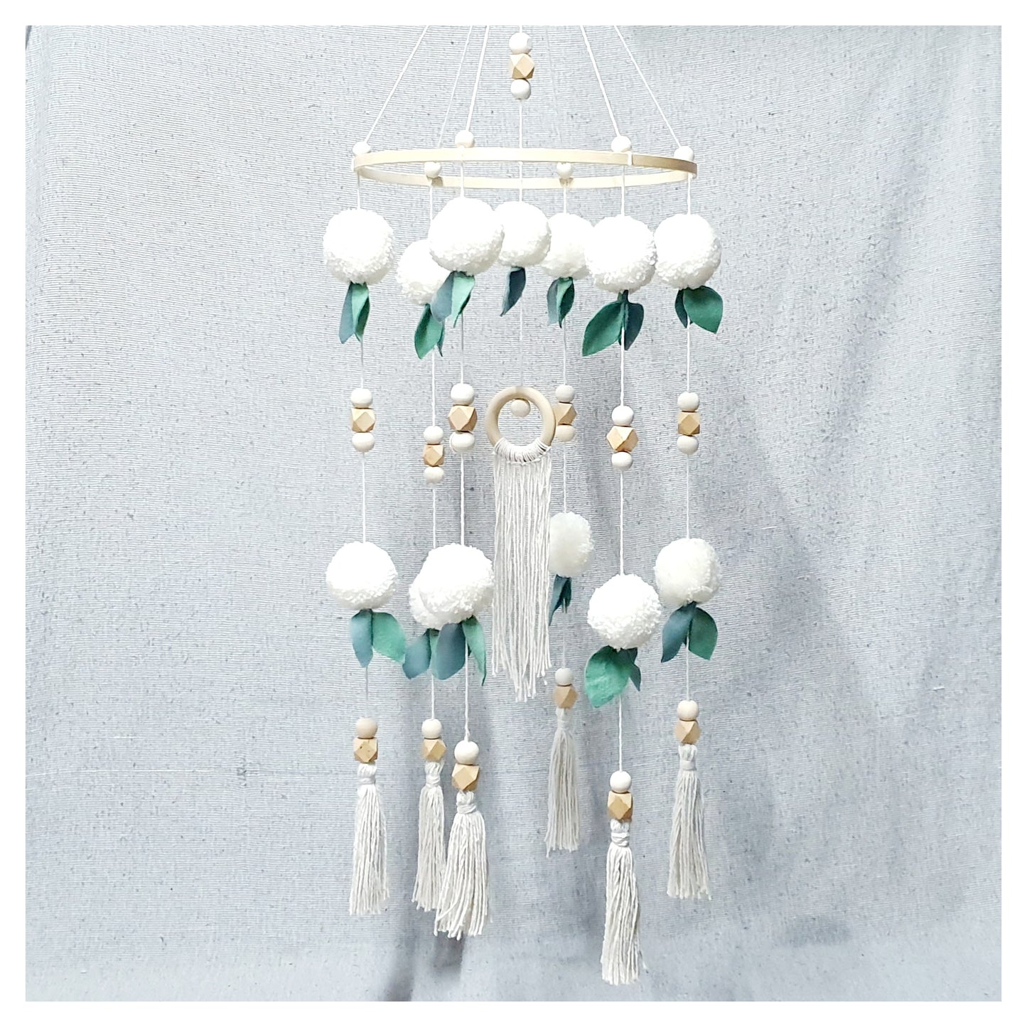 Pom Pom Boho Mobile