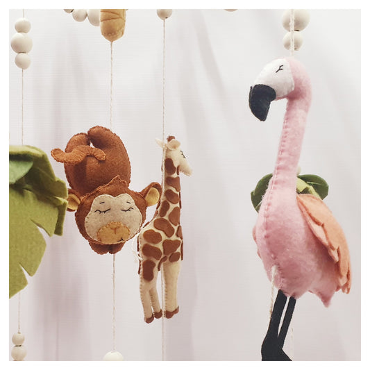 Beaded Boho Jungle Mobile