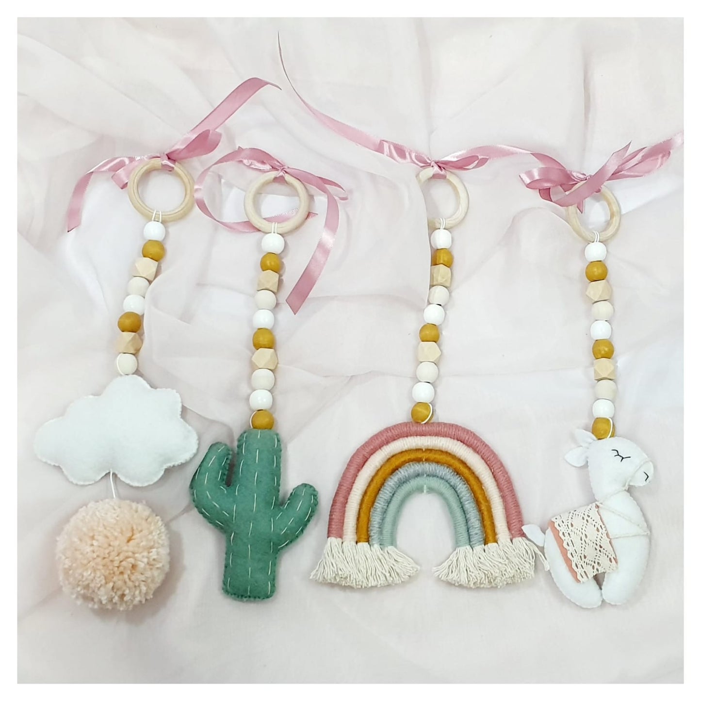 Lama & Pom Pom Dangles