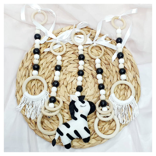 Monocrome Zebra Dangle Ste