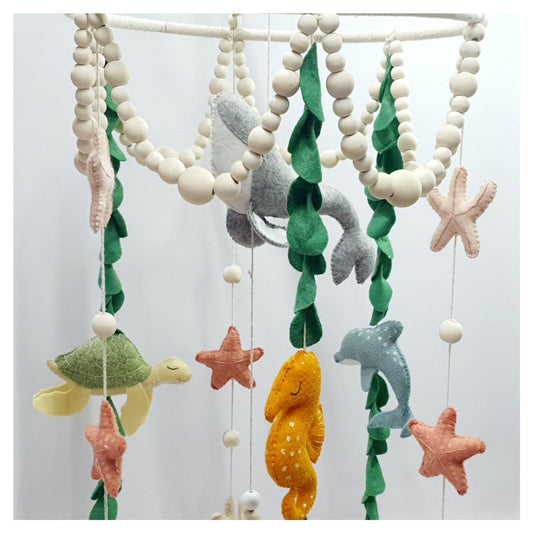 Boho Beaded Sea Theme Mobile