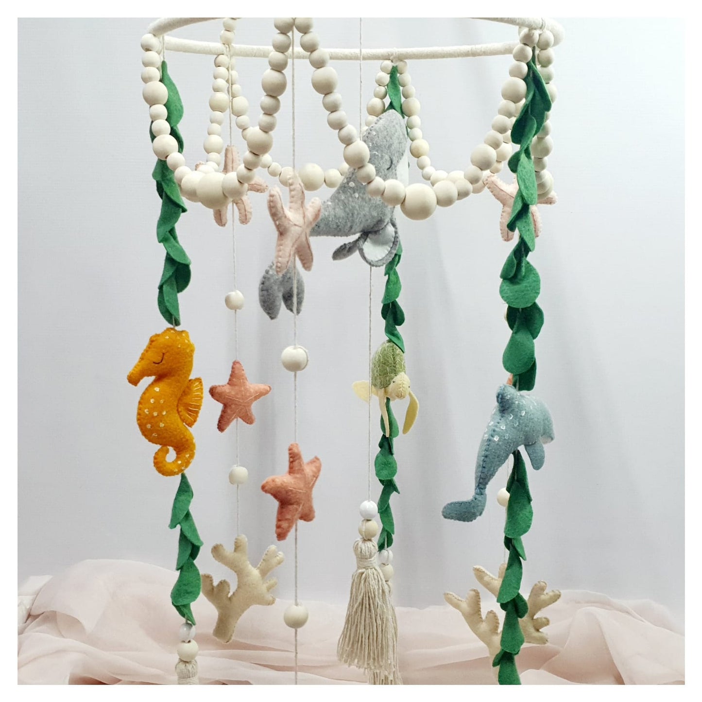 Boho Beaded Sea Theme Mobile