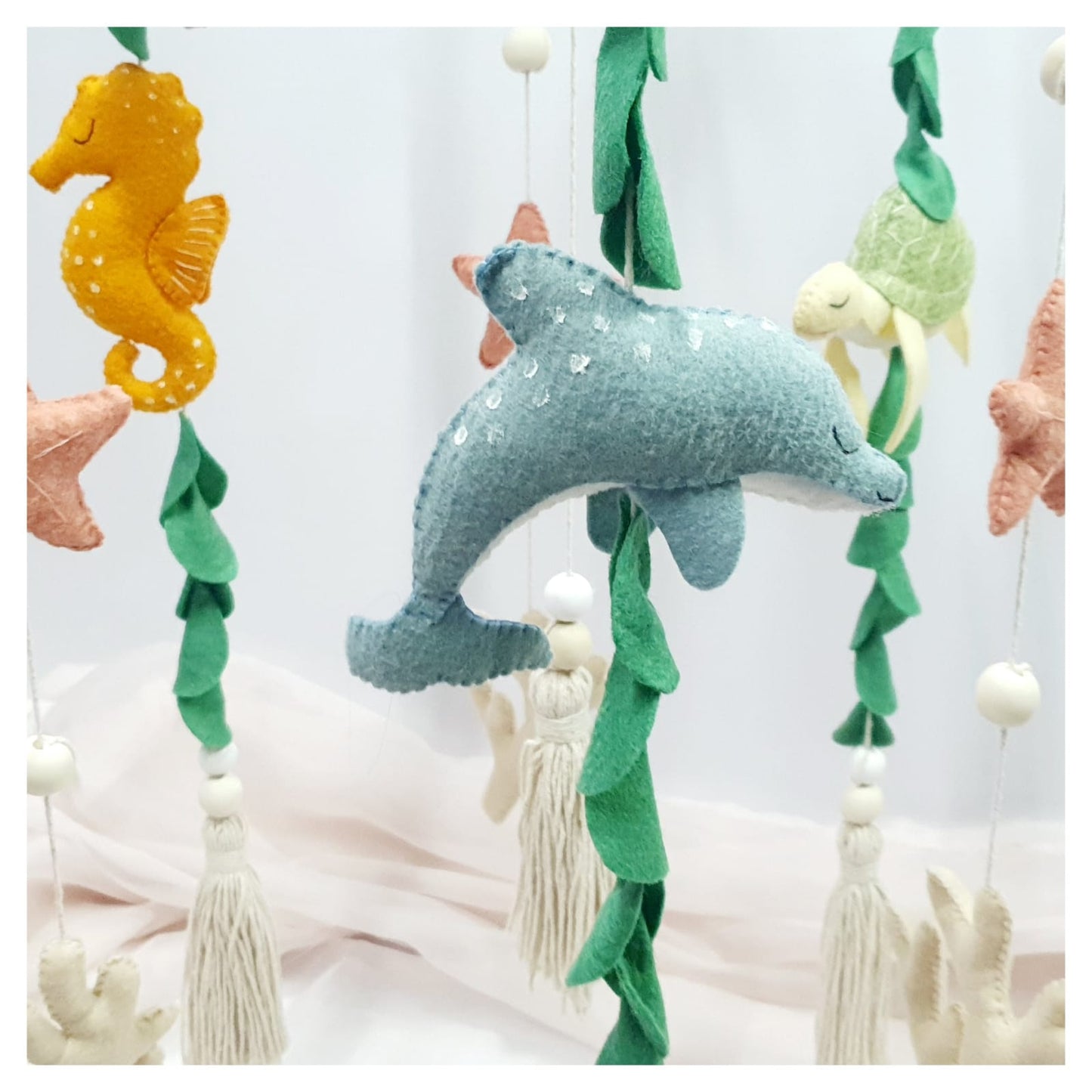 Boho Beaded Sea Theme Mobile