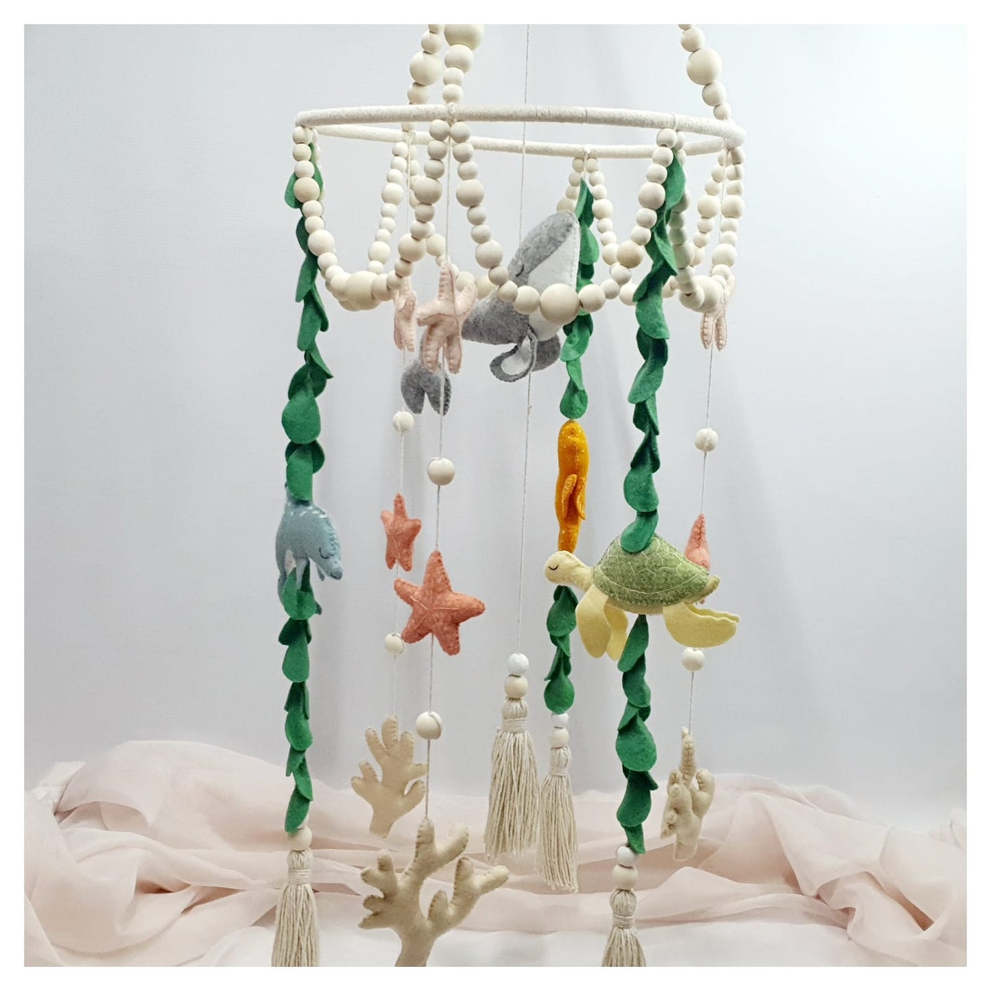 Boho Beaded Sea Theme Mobile