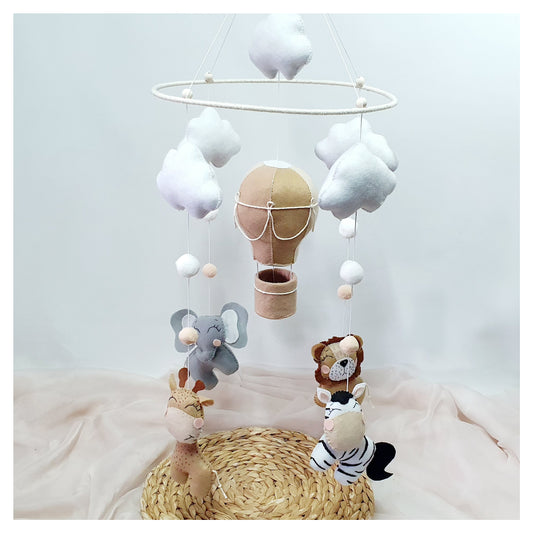 So Cute Safari Hot Air Balloon Mobile
