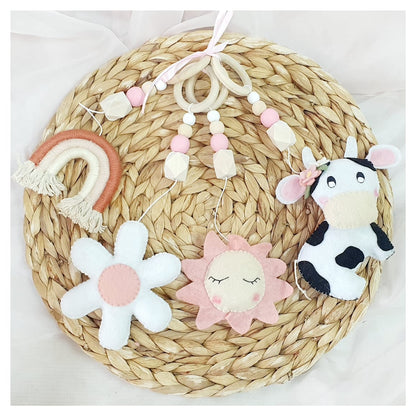 Daisy Cow Dangle Set