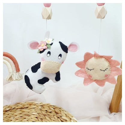 Daisy Cow Dangle Set