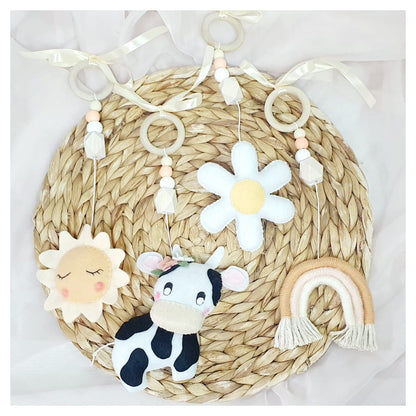 Daisy Cow Dangle Set