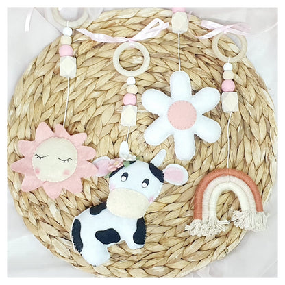 Daisy Cow Dangle Set