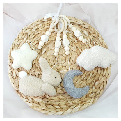 Boucle Dreamy Bunny Play Gym Dangle Set