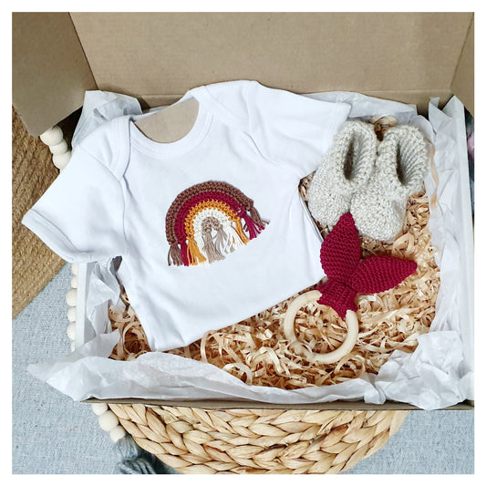 Rainbow Gift Box - Burgandy