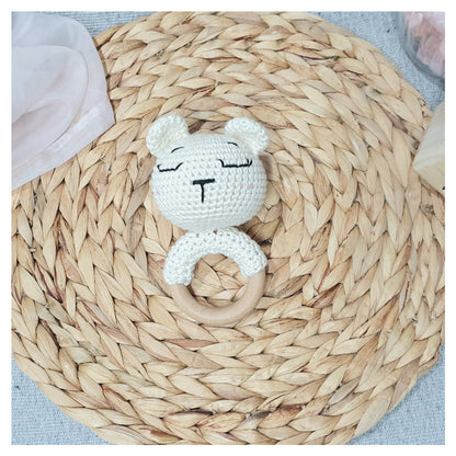 Crochet Animal Teething Ring