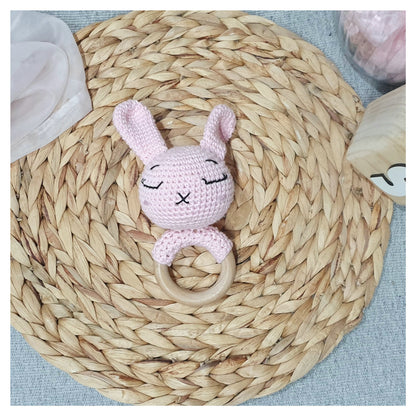 Crochet Animal Teething Ring