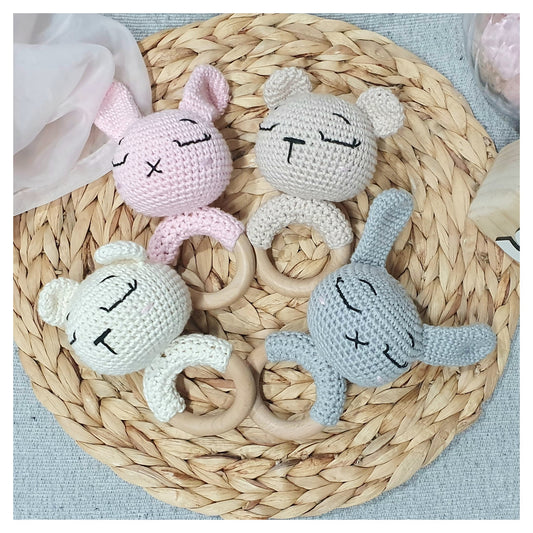 Crochet Animal Teething Ring