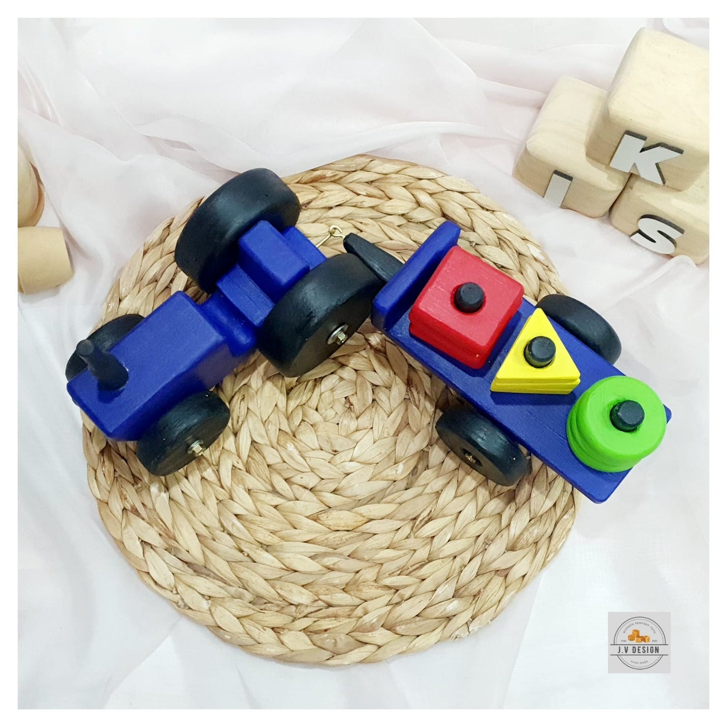 Wooden Toy Tractor